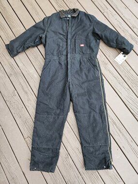 NWT 2005 Black Dickies Insulated Lined Coverall Double Knee - Size 2X Regular